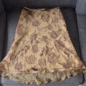 Floral Beige Skirt